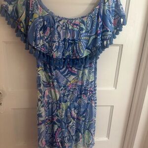 Lilly Pulitzer Blue and Pink Romper